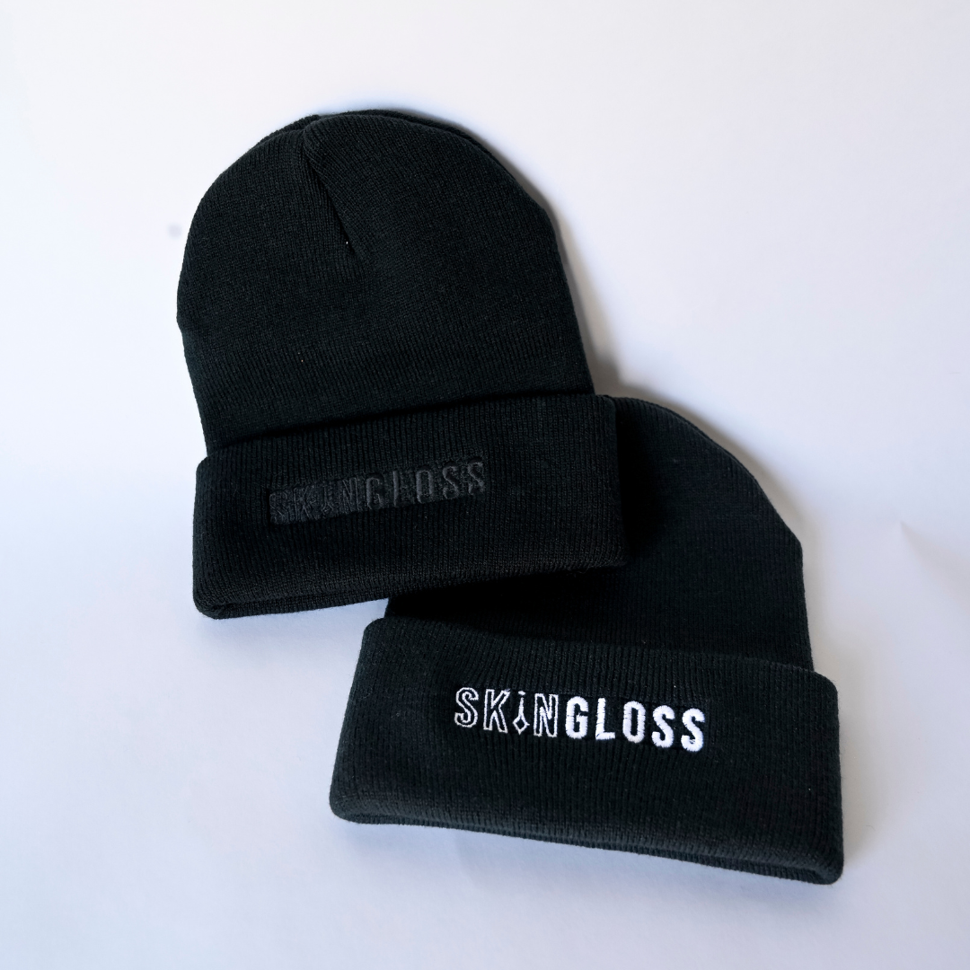 SkinGloss Logo Black Beanie